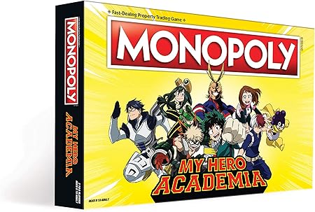 Amazon Com Monopoly My Hero Academia Board Game Themed Monopoly Board Game Custom Collectable Tokens Bring Your Favorite My Hero Academia Show To Life In This Custom Monopoly Game Toys