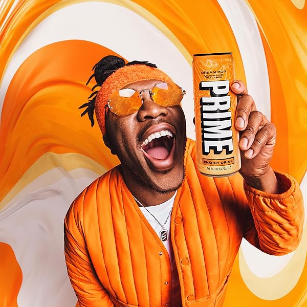 PRIME ENERGY DREAMPOP, SUGAR FREE ENERGY DRINK, 200MG CAFFEINE AND 355MG OF ELECTROLYTES FOR HYDRATION, LOW CALORIE, VEGAN, GLUTEN FREE, 16 FLUID OUNCE, 12 PACK