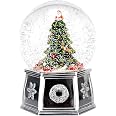 Spode Christmas Tree Santa Snow Globe - Musical Winter Wonderland With 'Up On The Housetop' Melody