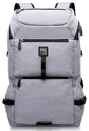 MOCA Canvas Grey Laptop Backpack