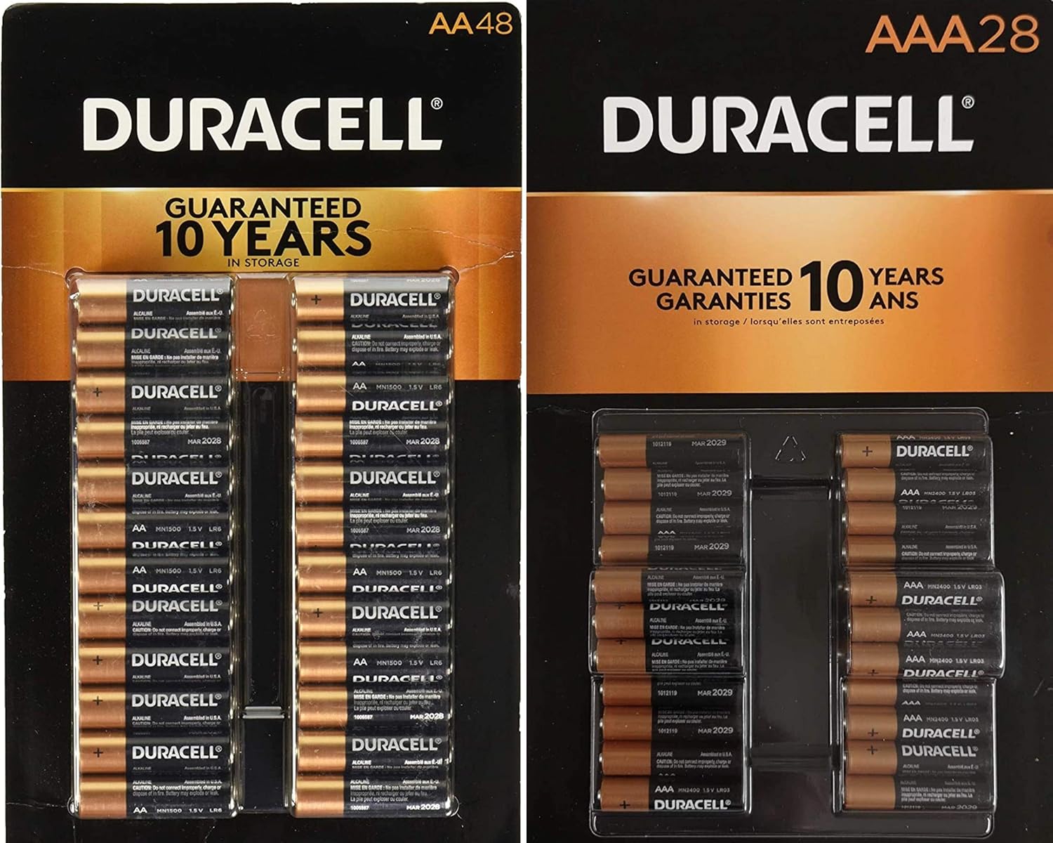 Duracell CopperTop Alkaline Batteries Variety Pack - 48 AA Batteries & 28 AAA Batteries Valuepack
