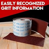 KONGMING Sandpaper Roll 10m x 93mm Grit 120 Aluminum Oxide Abrasive view 6