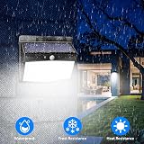 Peasur 168LED Solar Lights Outdoor 6 Pack Motion Sensor IP65 Waterproof Fence view 4