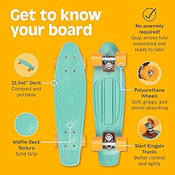 Retrospec Quip Mini Cruiser Skateboard 22.5" and