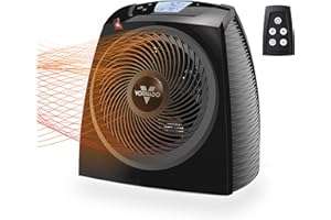 Vornado TAVH10 Space Heater with Remote for Home, Fan Only Option, Digital Display with Adjustable Thermostat, Advanced Safety Features, Timer, Auto Climate Control