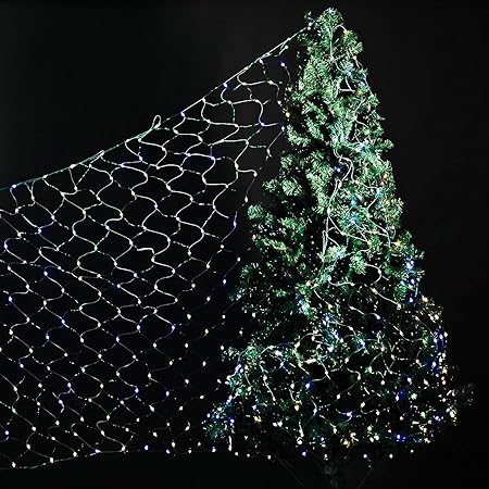 lagute starburst luces led para arbol de navidad malla 694 mini ledes impermeables 30 v 8 modos luces decorativas para arboles de navidad