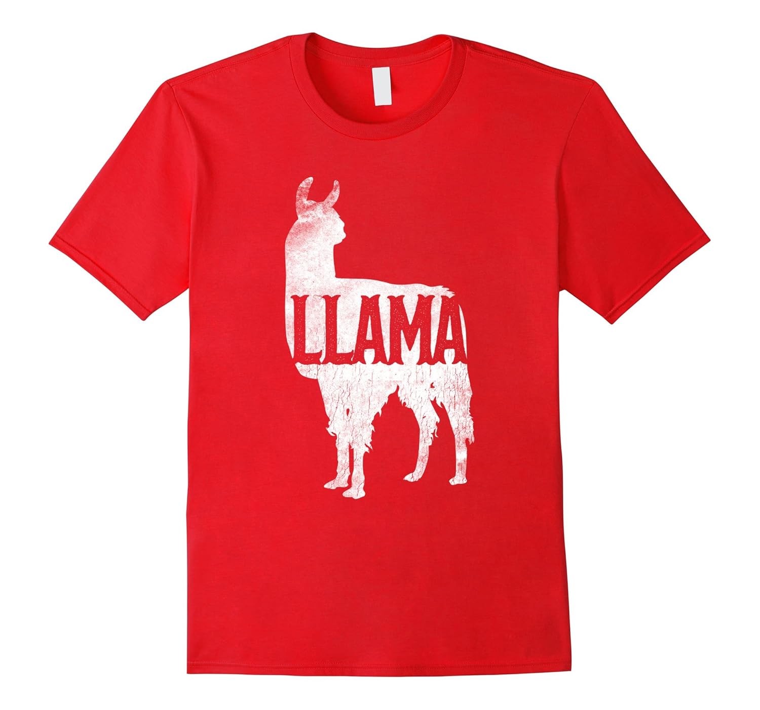 Cute Llama Silhouette Love Llamas Costume Gift T Shirt Tee-Rose