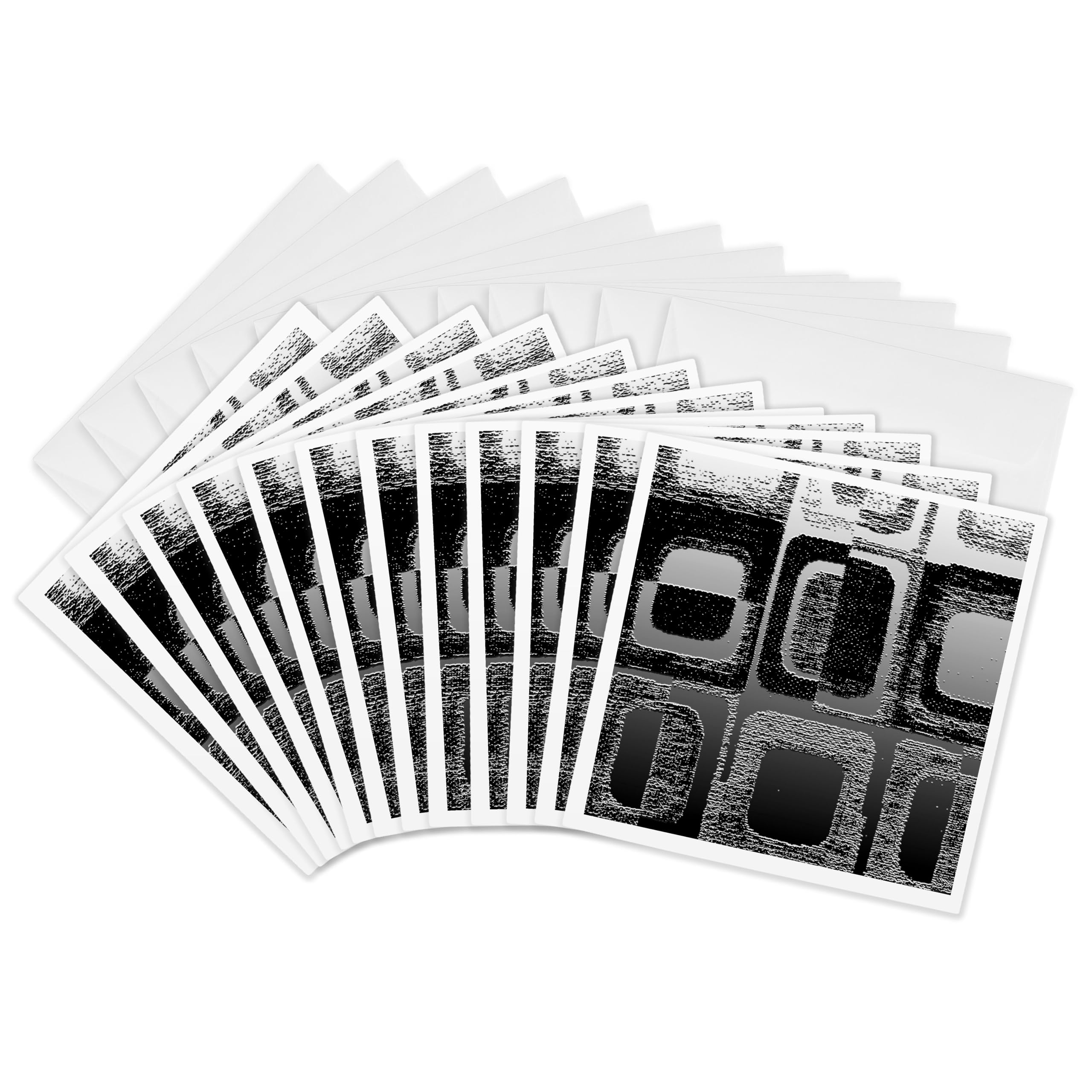 3Drose Chromosomes - Greeting Cards, 6 by 6-inches, Set of 12 (gc_22583_2)