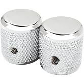 Fender Pure Vintage 58 Telecaster Knurled Knobs, Chrome