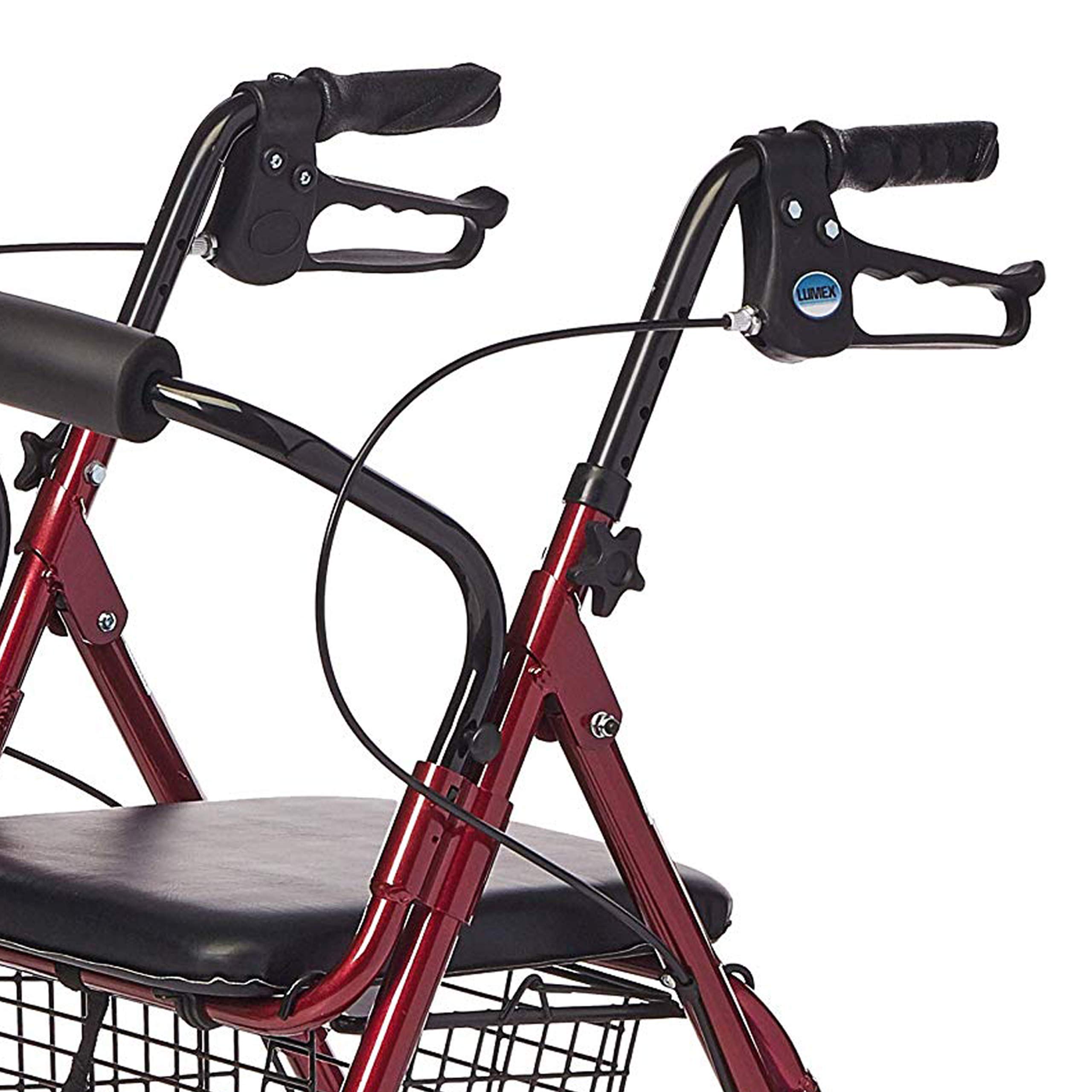 Lumex Walkabout Junior Rollator - Narrow Rolling Walker with Seat for Seniors & Small Spaces Lumex Walkabout Junior Rollator - Narrow Rolling Walker with Seat for Seniors & Small Spaces