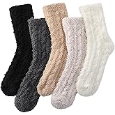 Passionbility Womens Fuzzy Socks Soft Cozy Fluffy Slipper Socks Winter Warm Plush Sleeping Socks
