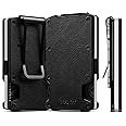 VULKIT Wallet for Men Slim Wallet with Money Clip, RFID Blocking Metal Wallet, Card Holder Mens for 15+ Cards
