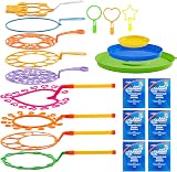 JOYIN 19pcs Large Bubble Wands Set with Tray 53cm Giant Bubbles Party Kit view 9
