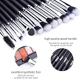 MSQ 12pc Eyeshadow Brush Set Professional Synthetic Bristles view 6