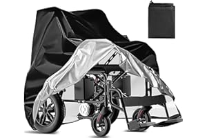 VEGARD Heavy Duty Waterproof & Dustproof Electric Wheelchair Cover - Prevent Rain, Wind, Dust, Sun & UV for Indoor & Outdoor Use