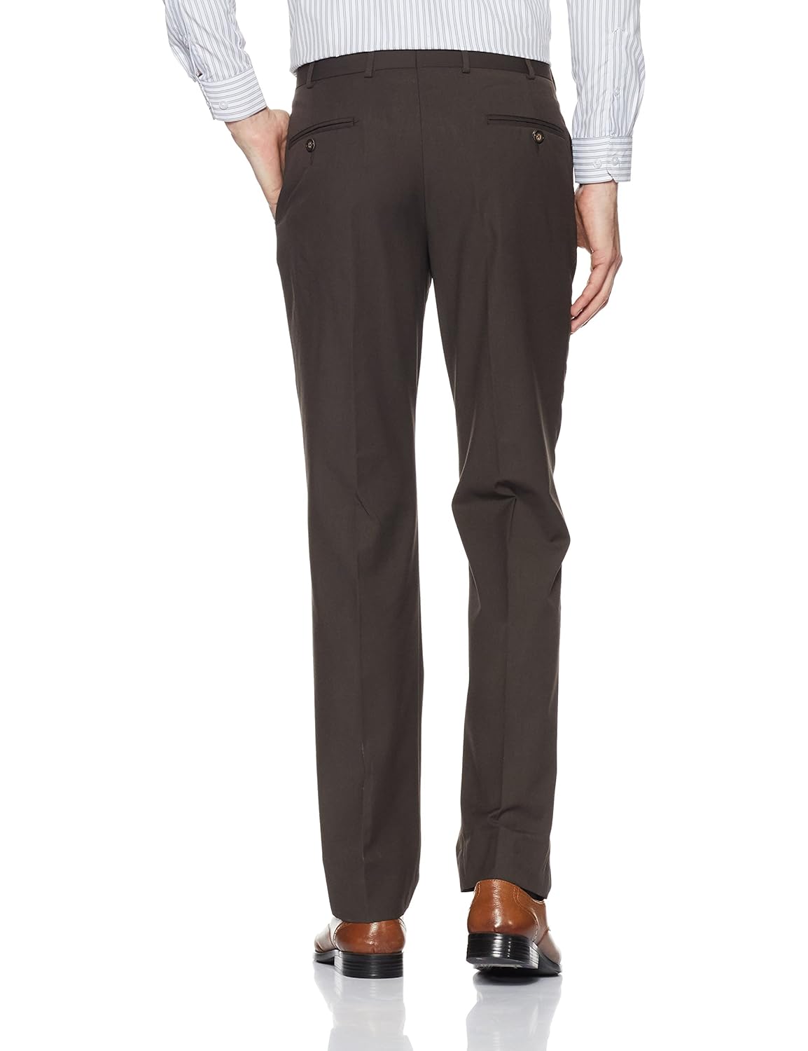 park avenue men's relaxed fit formal trousers