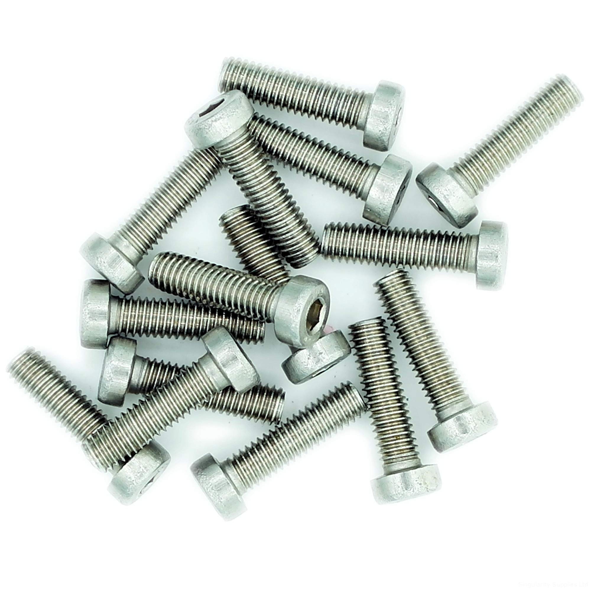M4 (4mm x 12mm) Hex Socket Cap Screw (Bolt) (Low Head) - Stainless Steel (A2) (Pack of 20)