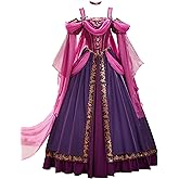 miccostumes Women's Costume Princess Cosplay Medieval Dress with Wreath Headdress and Fluttering Ribbons