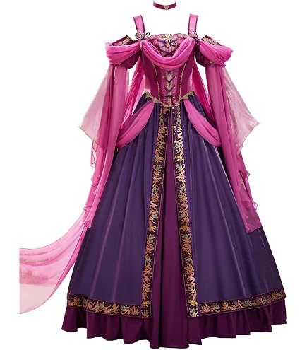 Women's Pink Princess Cosplay Costume Dress Princess Dress Up Fancy Gown (XS) : Clothing, Shoes & Jewelry