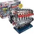 Playz Inline 6 Engine Model Kit - Build Your Own STEM Inline 6 Small Engine That Runs Kit for Adults & Kids Age 10-12+, Visible Inline 6 Mini Engine Kit That Works for Adult w/ 230 STEM Parts