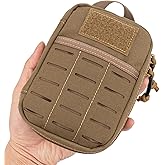 Dotacty Mini Pocket Organizer for Men EDC Gear Storage Pouch Belt/MOLLE-Compatible 6" x 4" x 1.5" Micro Nylon Bag for Multitools Flashlight Knife Pen Field Notebook Tactical Survival Outdoor Gadget