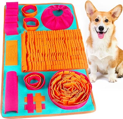 Vivifying Snuffle Mat for Dogs Interactive Foraging Slow Feed 26 x 16.5 in