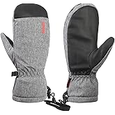 QKURT Ski Mittens, Winter Snowboard Mittens Gloves Waterproof Snow Gloves for Outdoor Activitives Men Women