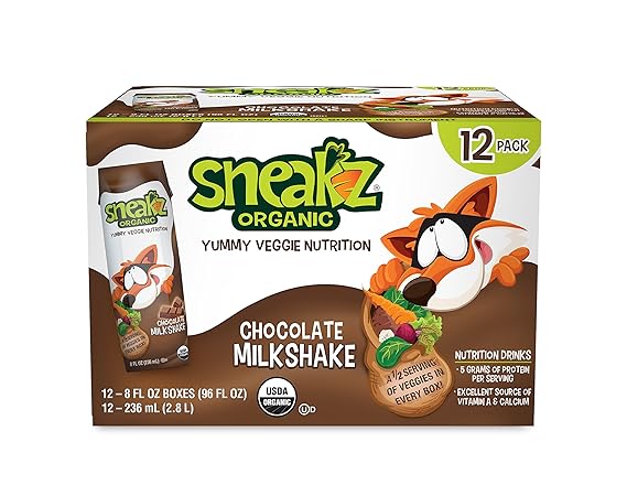Amazon Com Sneakz Organic Veggie Nutrition Milkshake Chocolate