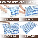 STORAGE MASTER Vacuum Storage Bags 8 Jumbo Space Saver 80% More Space view 5