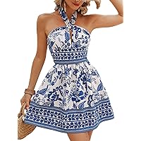 Vestido Largo Con Escote En V, Mangas Acampanadas Y Estampado Floral Para Mujer Media Manga Primavera Y Otono P18490165