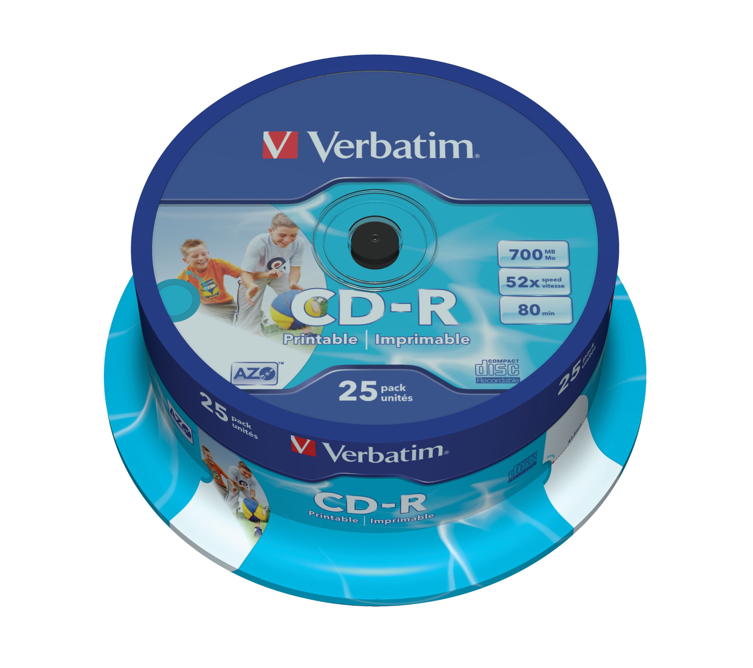 Verbatim vb-crd19s2 Pa – CD-RW Virgin (CD-R, 700 MB, 25 pc (S), 120 mm, 2.1 cm, 52 x)