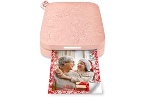 HP Sprocket Portable 2x3 Instant Photo Printer (Blush Pink) Print Pictures on Zink Sticky-Backed Paper from Your iOS & Android Device.