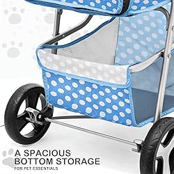 MoNiBloom 3 Wheels Pet Dog Cat Stroller for Small