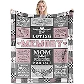 ACGMVCO Memorial Gifts for Loss of Mom, Sympathy Gifts for Loss of Mother Blanket 60"x50", Bereavement Gift for Loss' of Mother, Mom Memorial Gift, Condolences/Remembrance Blanket