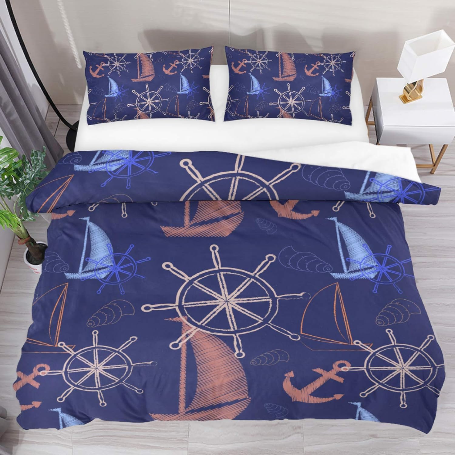 Josid Parure de lit moderne imprimée 3D avec housse de ...