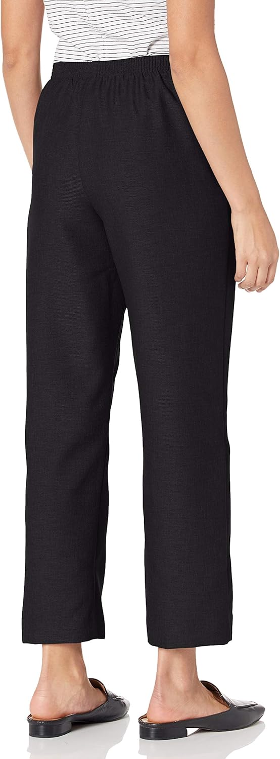 Alfred Dunner All Around Elastic Waist Polyester Short Petite Pants - Pull-On Style at  Women’s Clothing store