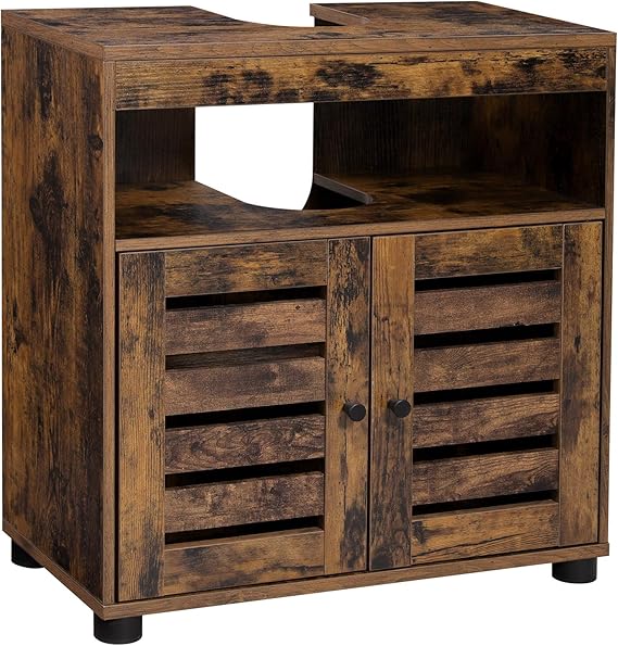 VASAGLE Mueble de Lavabo, Mueble de Baño, Armario de Almacenamiento, 60
