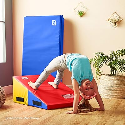 Buy We Sell Mats Preschool Gymnastics Incline Mat Cheese Wedge Skill Shape Tumbling Mat For Gymnastics Training Cheerleading And Obstacle Courses Online In Indonesia B084llmtg9