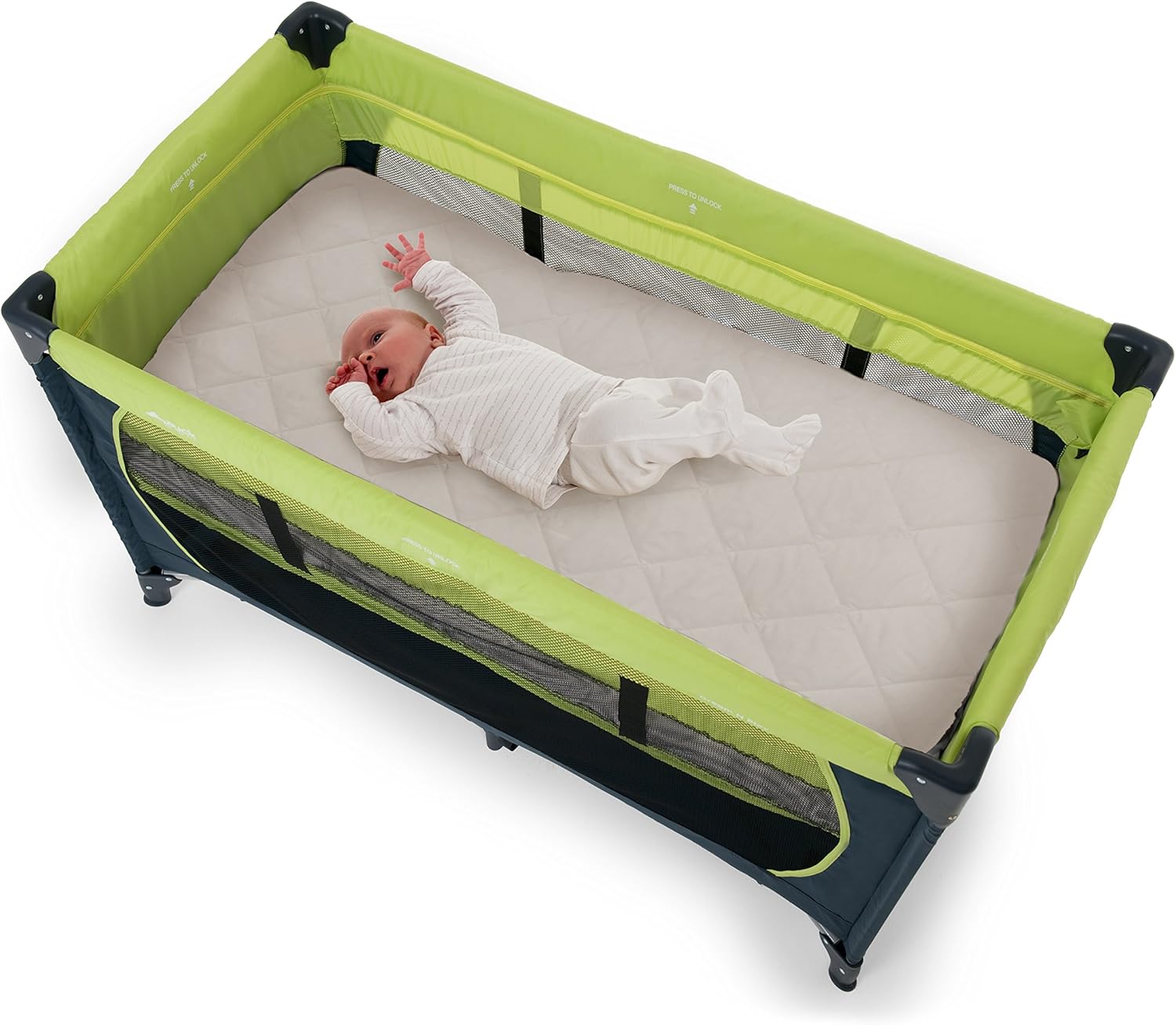 hauck folding travel cot mattress