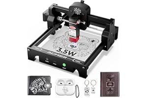 Acmer S1 Laser Engraver and Cutter Machine, 3.5W (3500mW) for Wood, Acrylic, Leather, Plastic - 130x130mm Compact Engraving Area, DIY Crafts & Art Projects, Precision Mini Engraving Framework Design