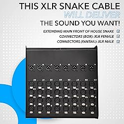 Seismic Audio SACB-32x8x100 32-Channel XLR Low