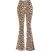 SSOULM Made in USA High Waisted Flare Pants - Stretchy Bell Bottom Leggings, Plus Size