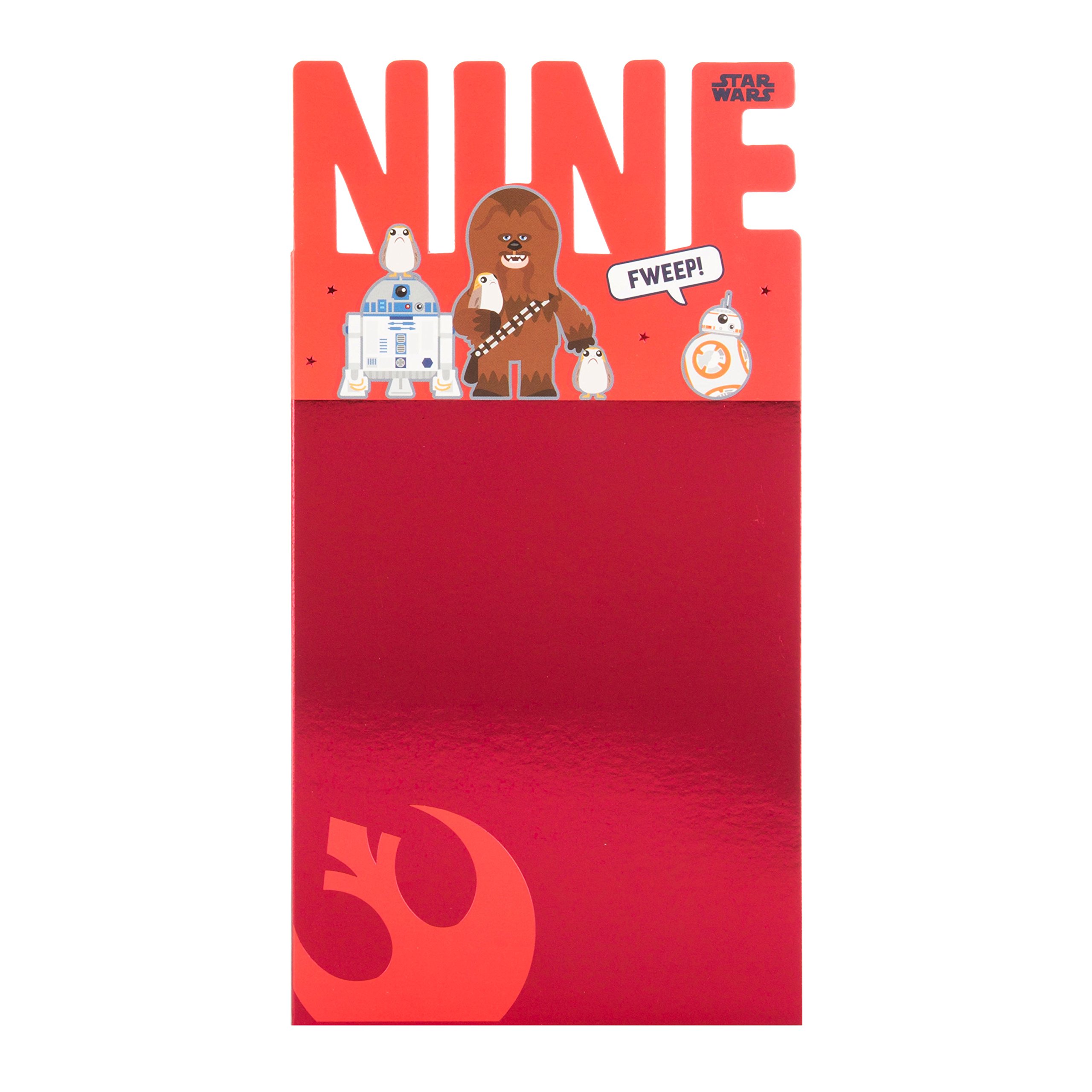 Hallmark Star Wars 9th Birthday Card "Galaxy Far Far Away" - Medium