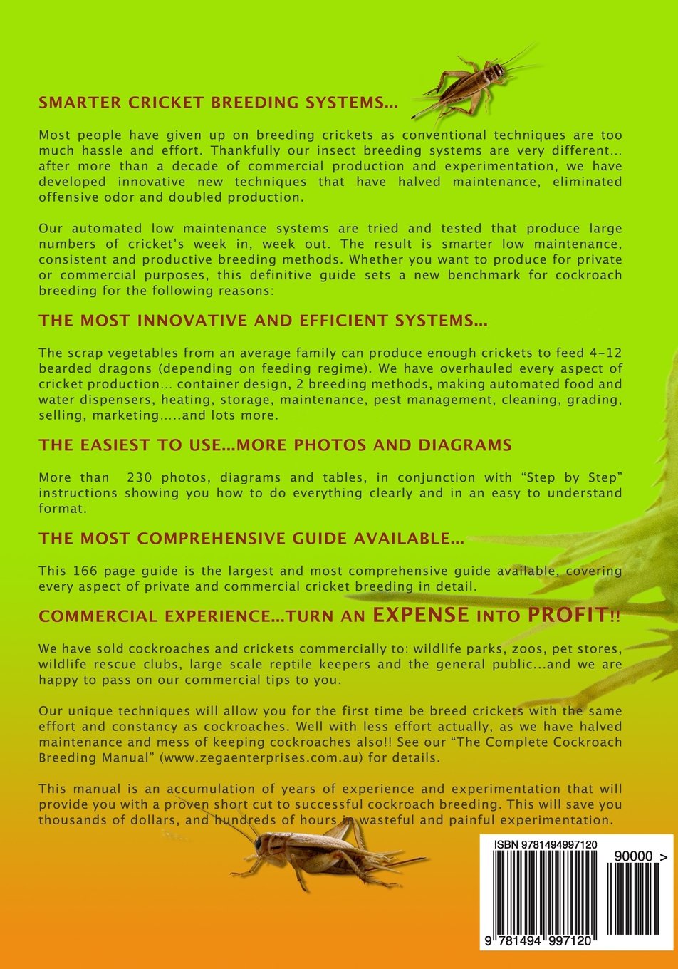 The Complete Cricket Breeding Manual Revolutionary New Cricket