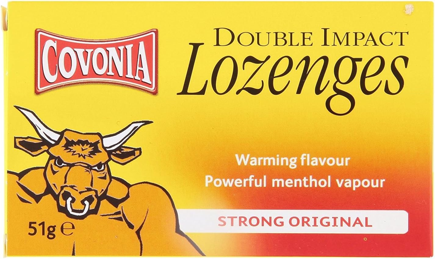 8 x Covonia Double Impact Lozenges Strong Original 51g - Image 3