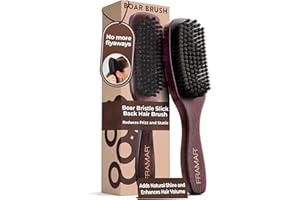 FRAMAR Slick Back Hair Brush For Women – Boar Bristle Hair Brush, Slick Back Brush, Boar Bristle Brush, Brosse a Cheveux, Bro