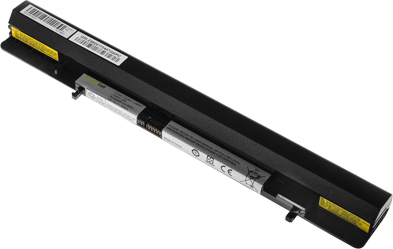 Green Cell Standard Series L12S4A01 Laptop Battery for Lenovo IdeaPad S500 S500 Touch Flex 14 14D 15 15D (4 Cells 2200 mAh 14.4 V Black) - Image 4