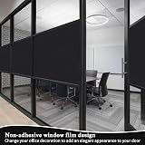 FilmGoo Blackout Window Film Privacy 100% Light Blocking 44.5 x 200cm view 6