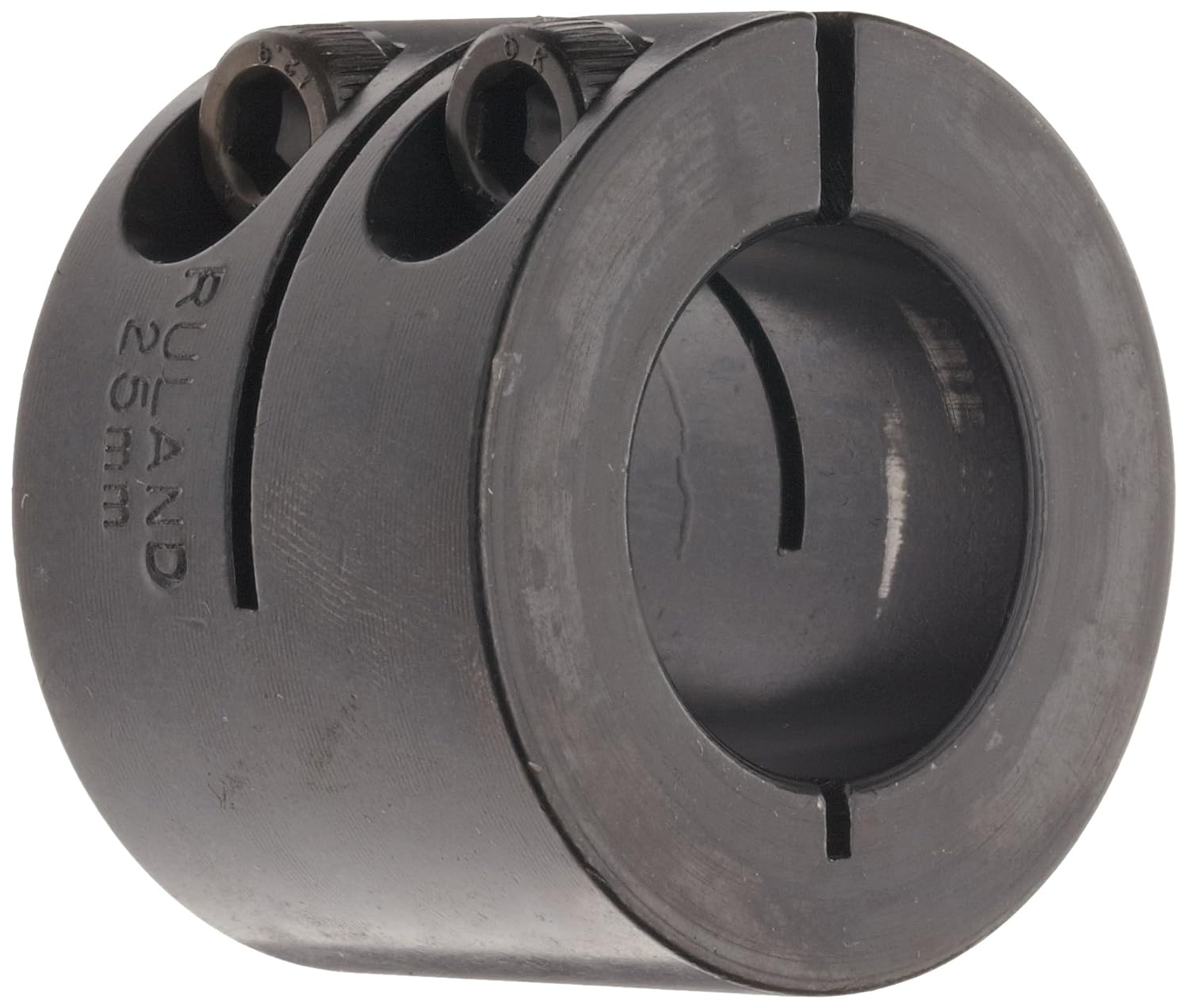 Ruland MWCL8F OnePiece Clamping Shaft Collar, Double Wide, Black