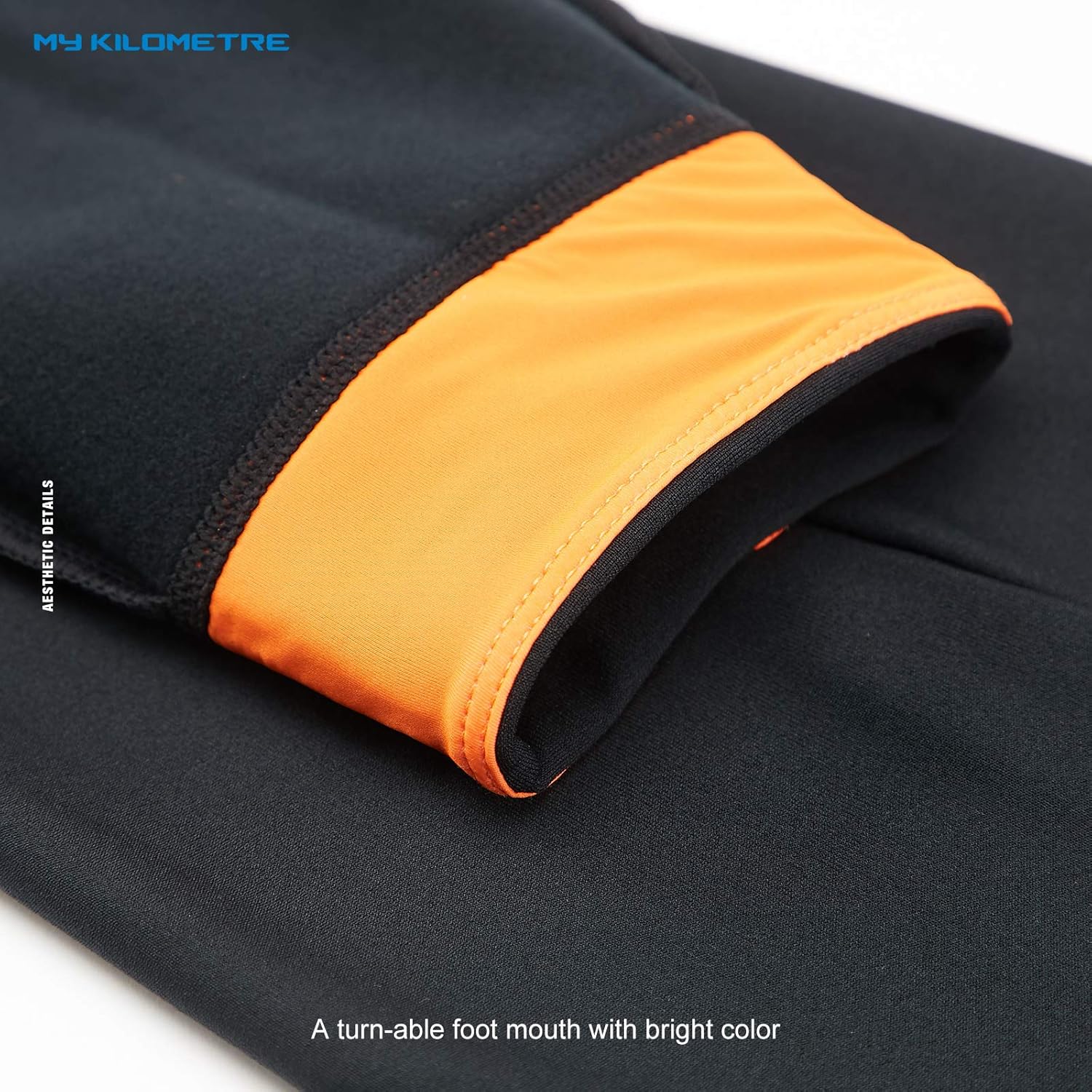 MY KILOMETRE Cycling Leg Warmers Bike Thermal Fleeced Long Leg Sleeves for Men Women Legwarmer: Clothing